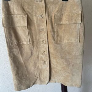NWT Massimo genuine, leather suede, mini skirt